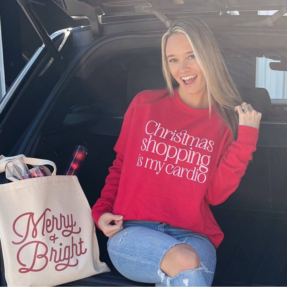Christmas Shopping Crewneck Sweatshirt